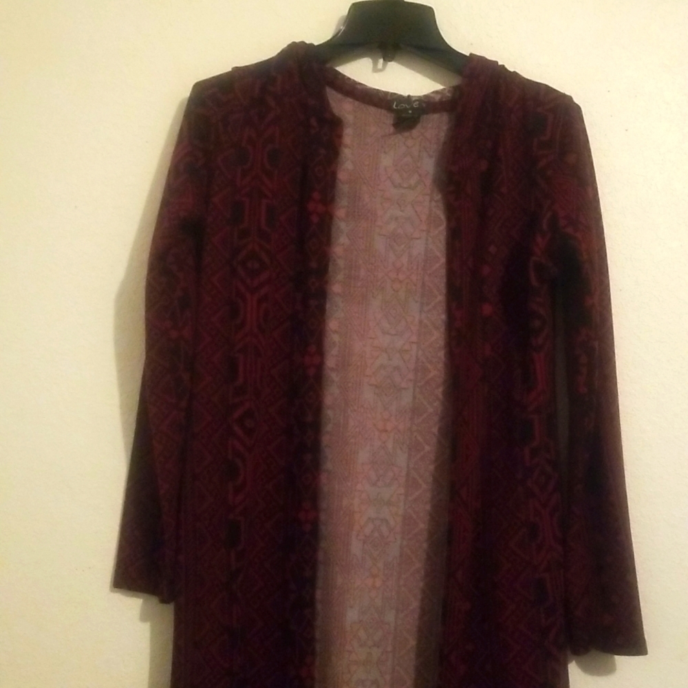 Red hood sweater